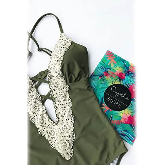 Women's Vintage Lace Bikini Bathing Suit