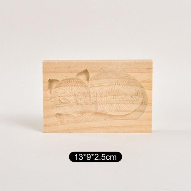 Wooden Cookie Mold Cutter Wooden Gingerbread Cookie Moulds Press 3D Cake Embossing Baking Mold Rose Flower Cutter Bakery Gadgets Cookies, Wooden Cookie Cutter, Funny Wooden Cookie Molds For Baking, Gingerbread Mold, Pine Cone Mold, Cake Mold