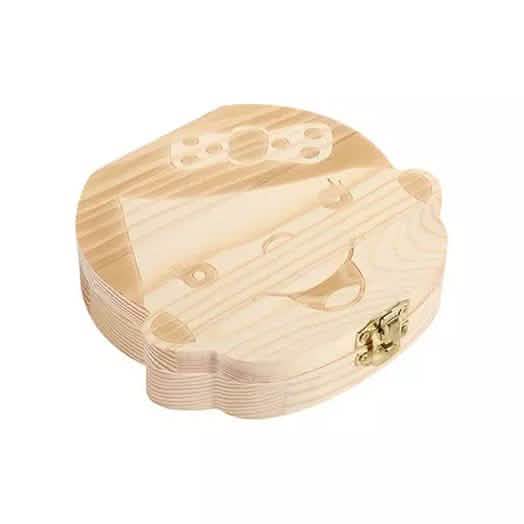 Wooden Storage Keepsake Box For Baby Teeth