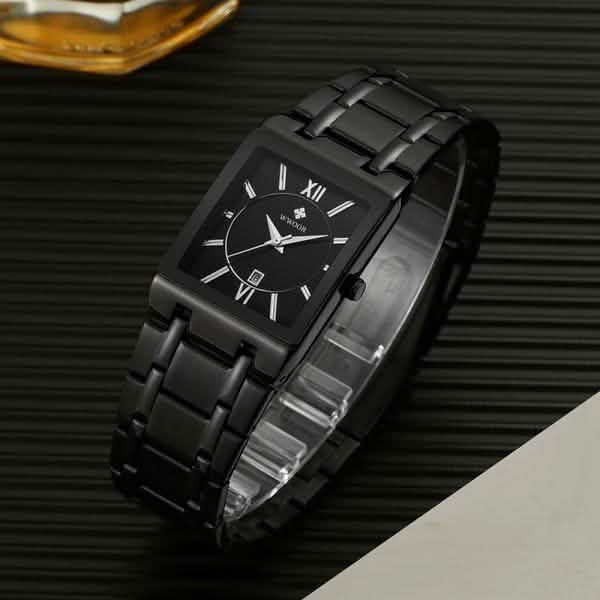 WWOOR Luxus Men Fashion Square Date Watch