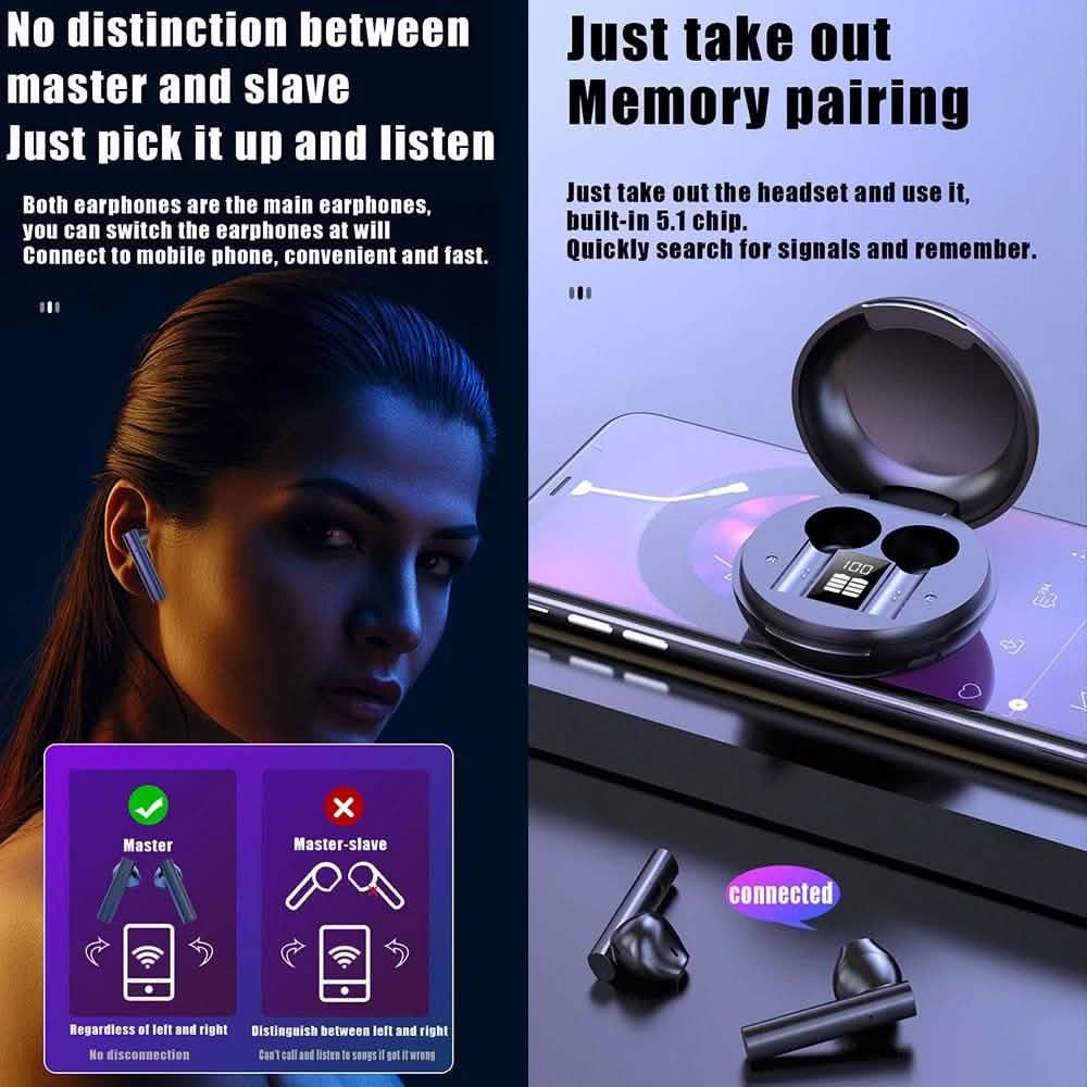 X10 TWS BT5.1 Waterproof HiFi Sports Headphones
