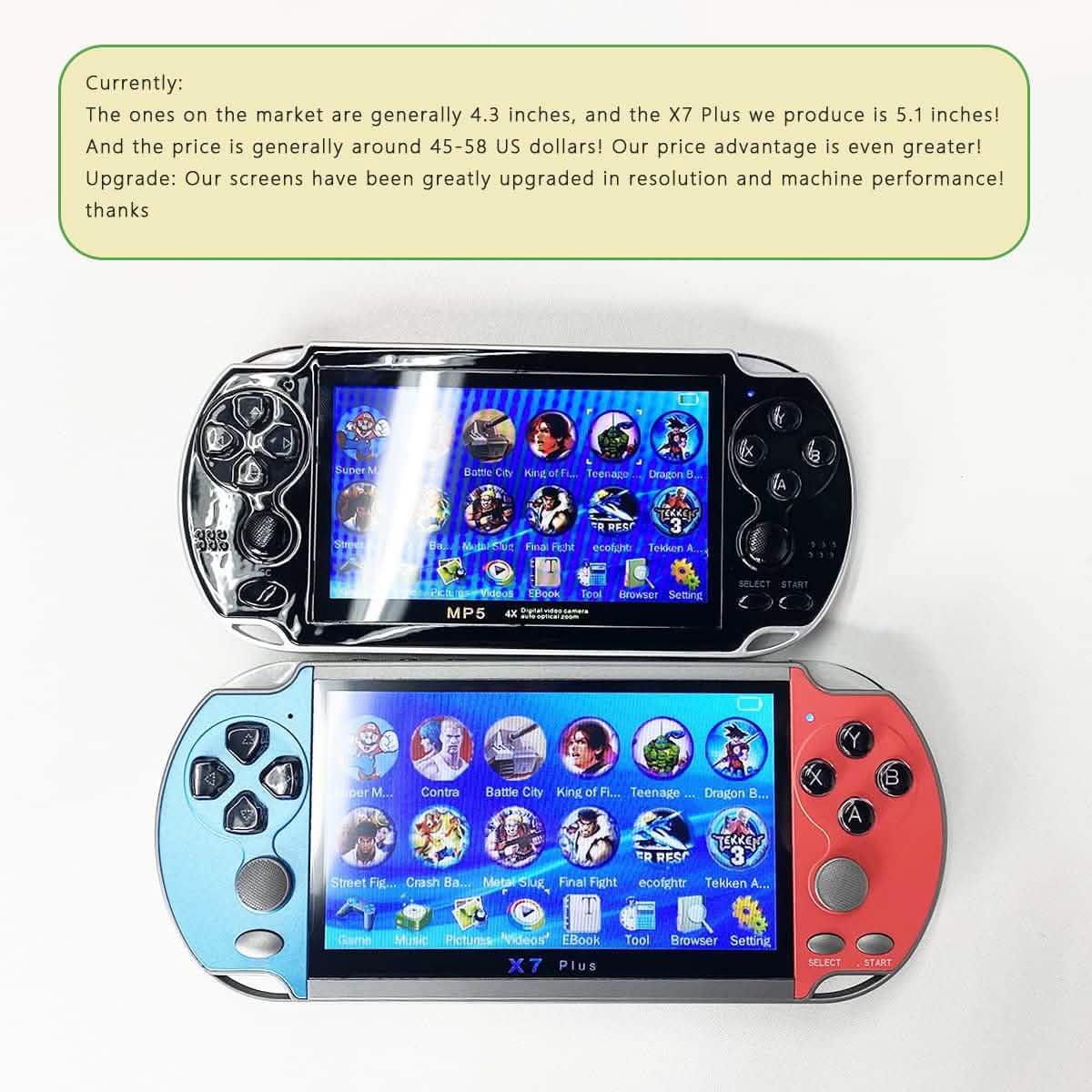 X7Plus Dual Joystick Portable Handheld Game Console