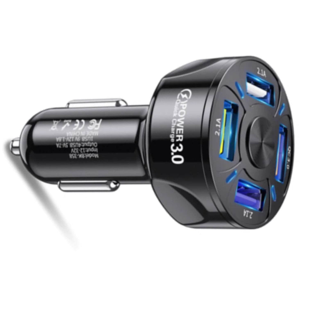 XIA LED 4 Port Rapid Car Charger
