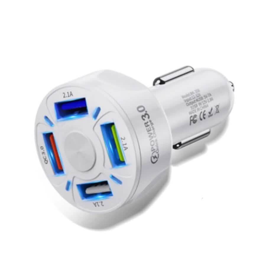 XIA LED 4 Port Rapid Car Charger