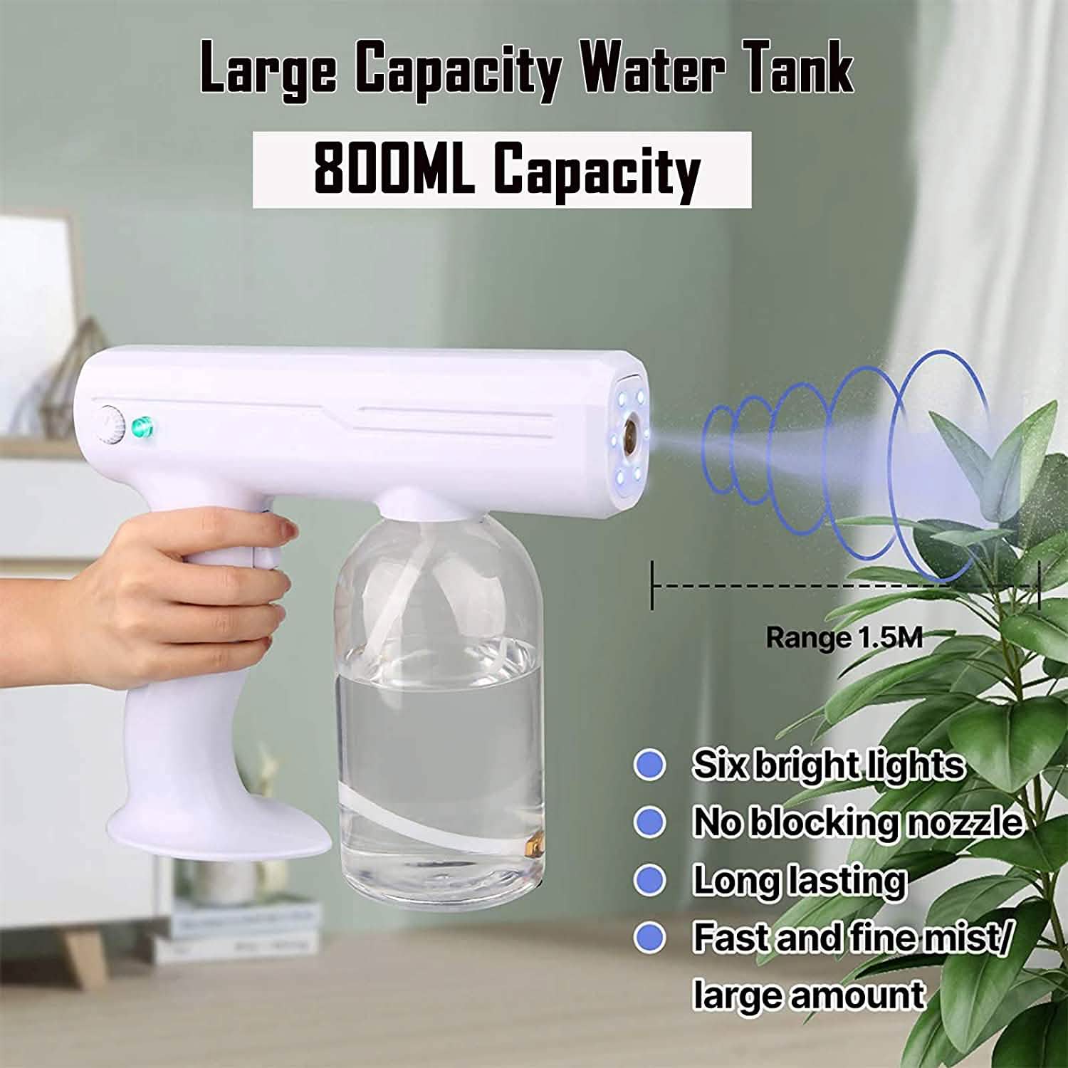 Yokgrass Rechargable Adjustable Nano Atomizer Sprayer