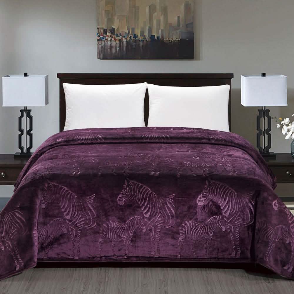 Zebra Designed Premium Flannel Fleece Blanket
