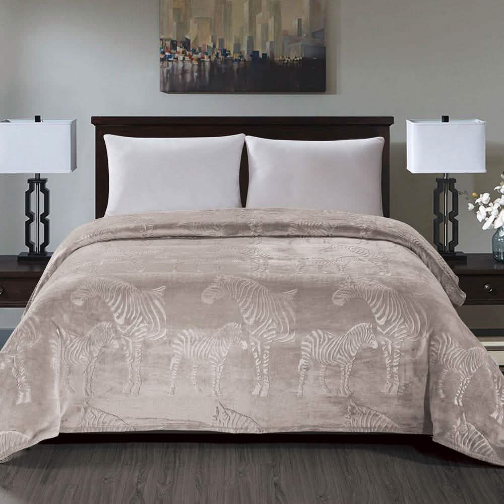 Zebra Designed Premium Flannel Fleece Blanket