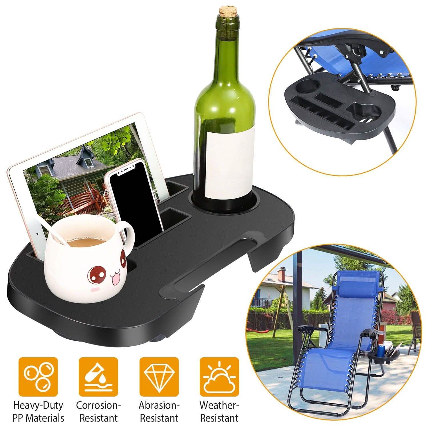 Zero Gravity Chair Cup Holder Clip On Side Tray