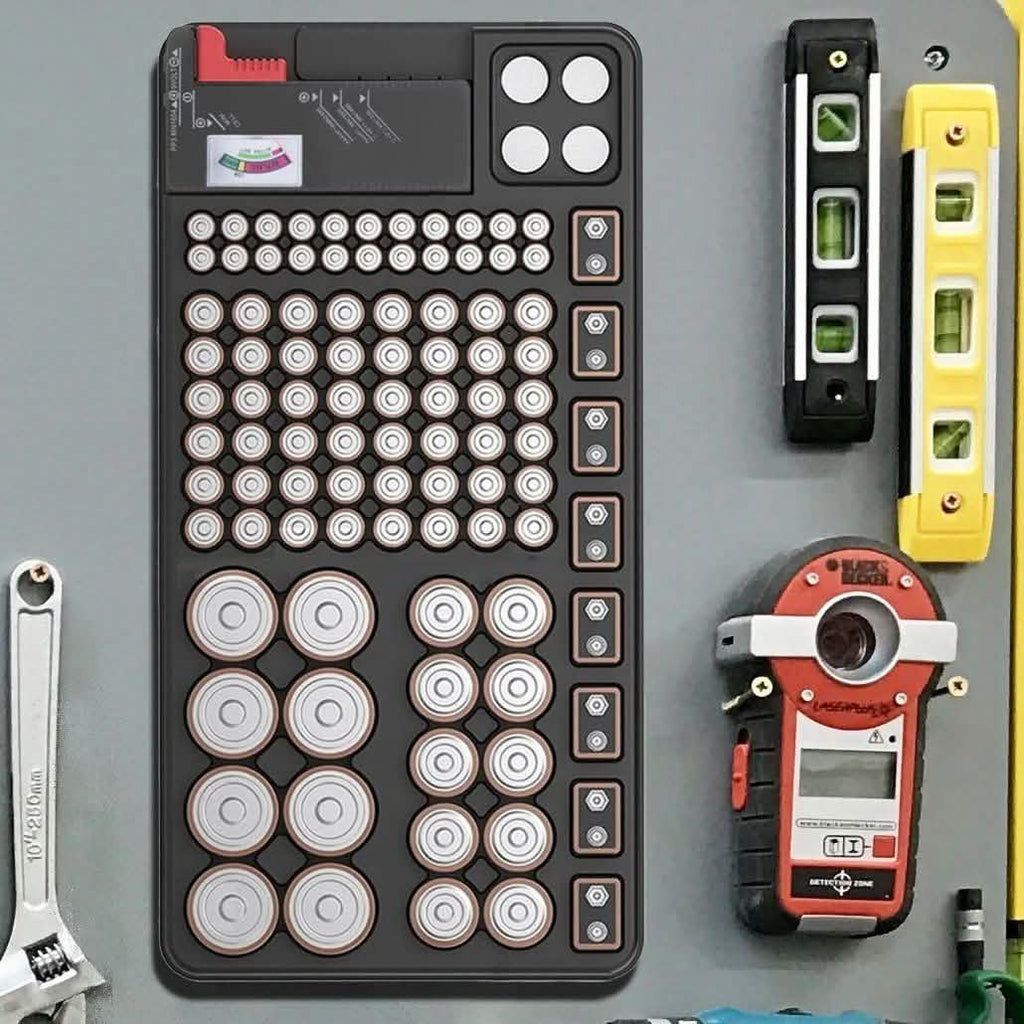 Zerodark Battery Organizer with Detachable Battery Tester