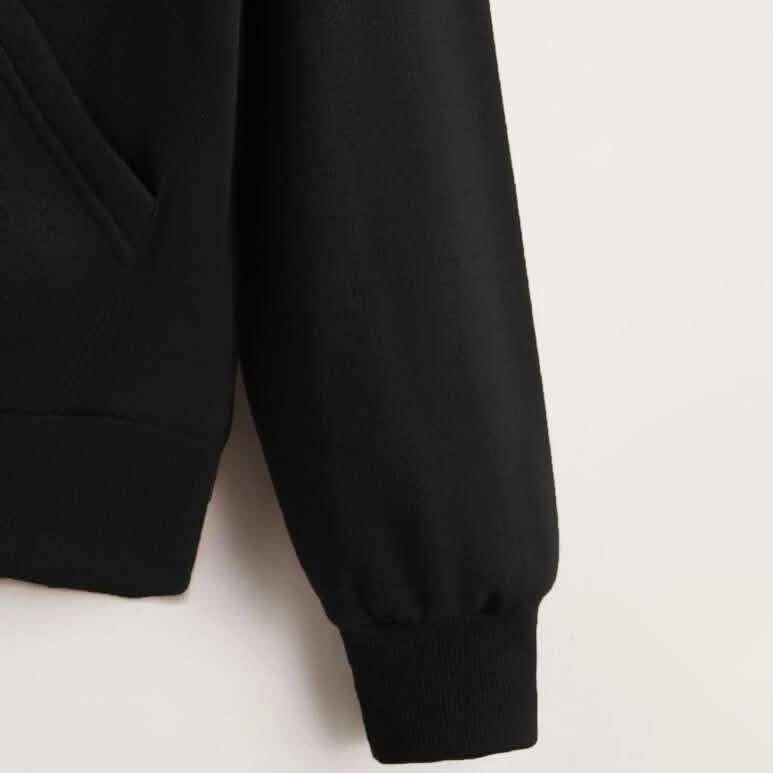 Zip Up Drop Shoulder Drawstring Hoodie