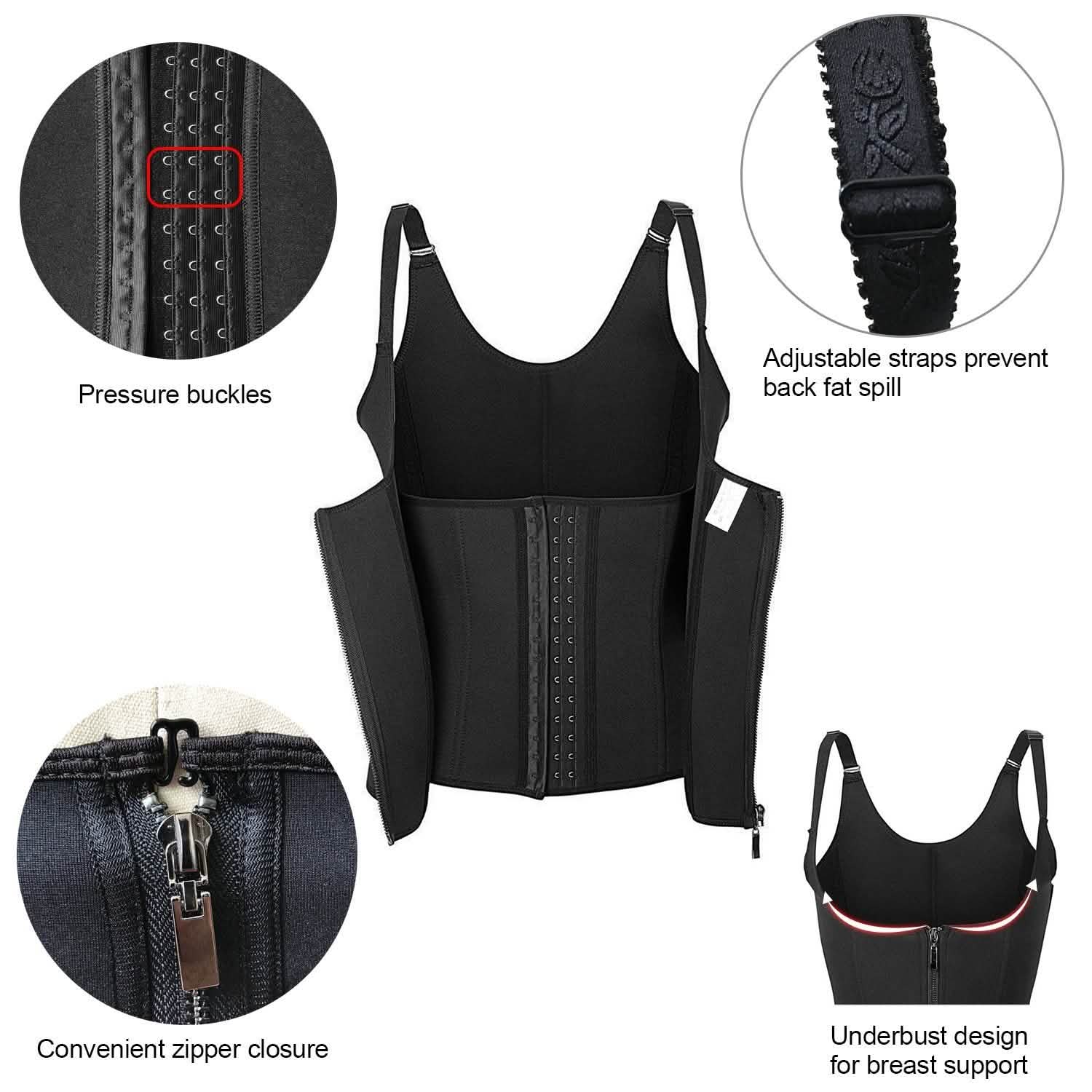Zippered Waist Trainer Corset