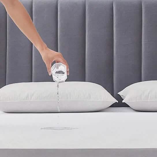 Zippered Waterproof Bed Bug/Dust Mite Fabric Pillow Covers