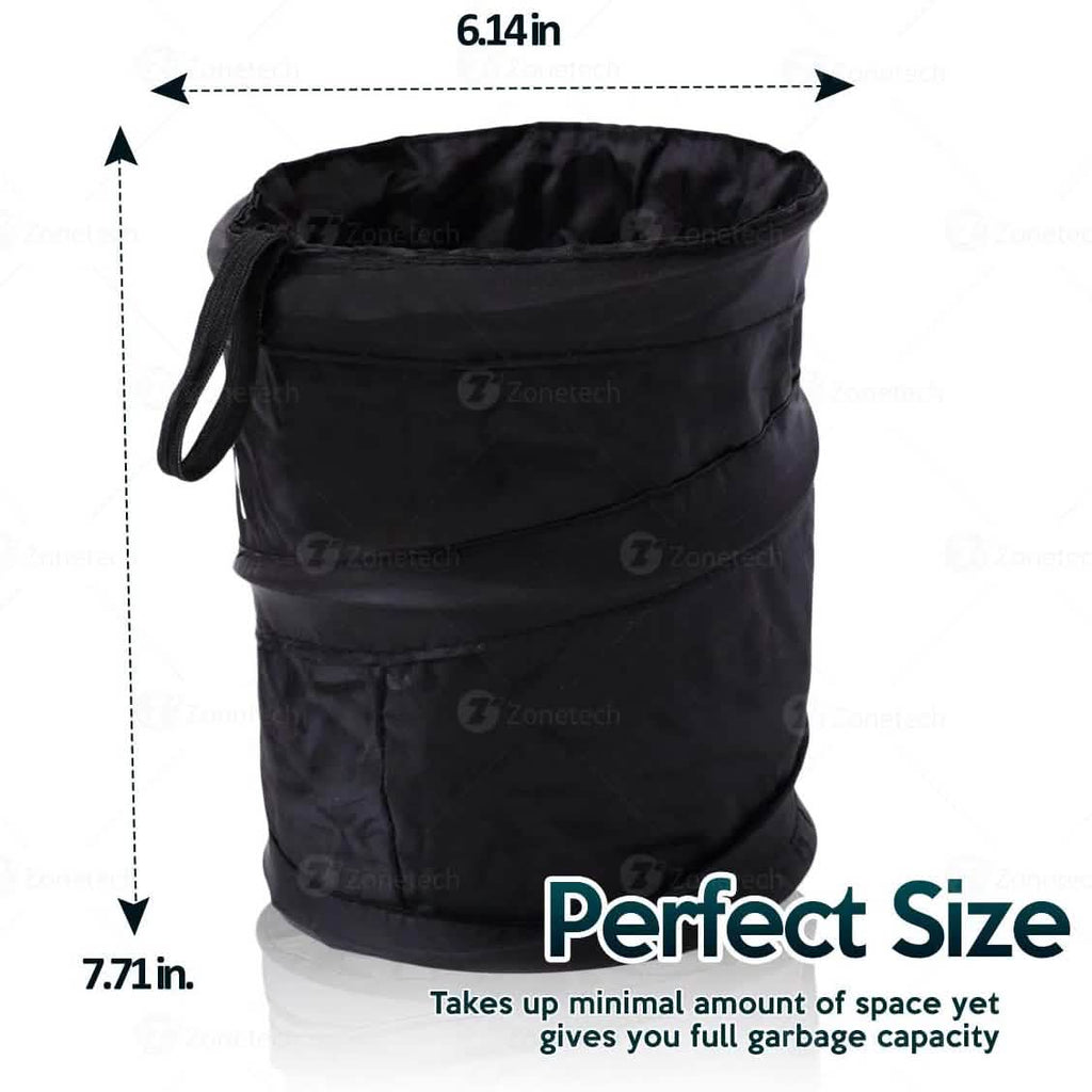 Zone Tech Universal Traveling Portable Car Trash Can