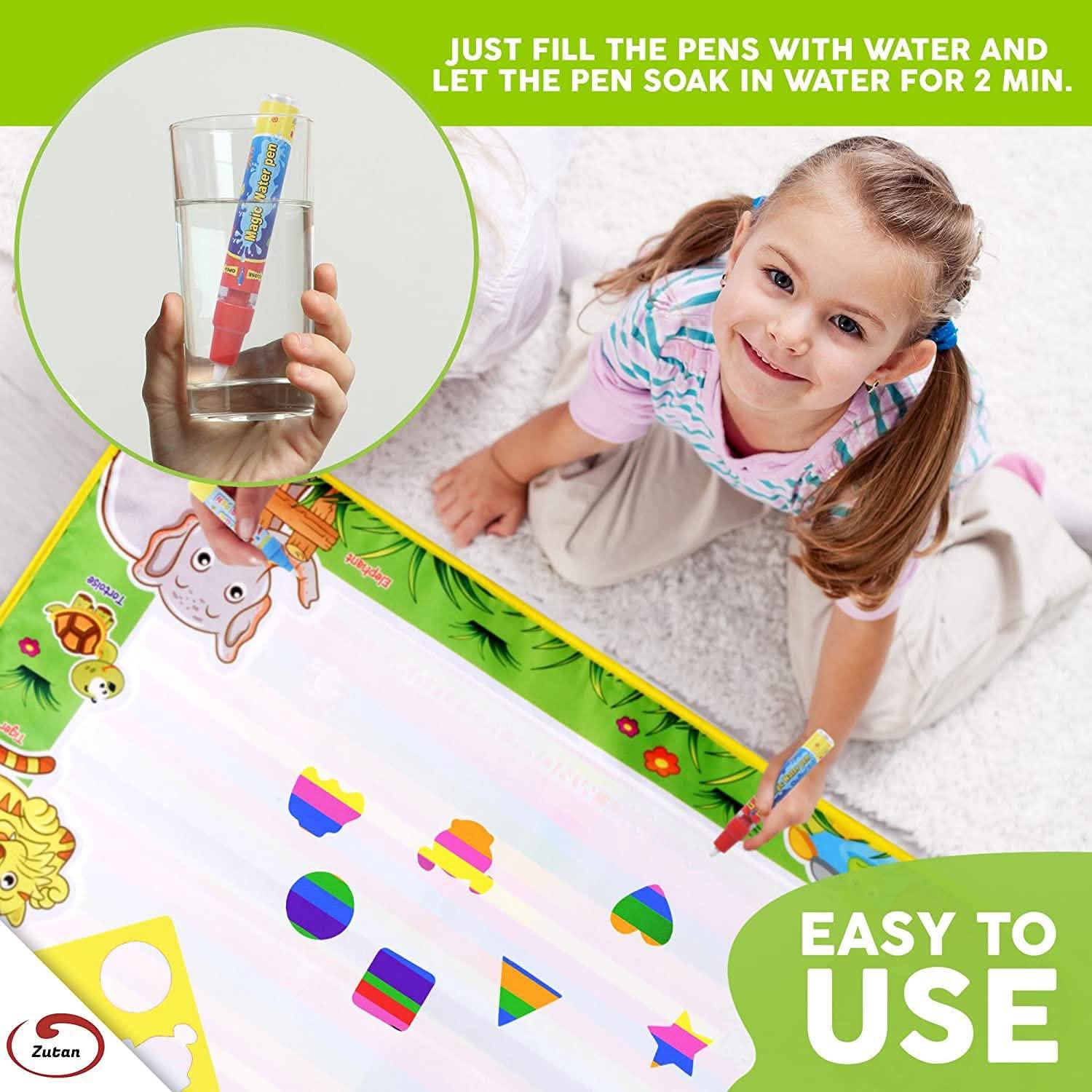 Zutan Large Aqua Doodle Mat Water Drawing Pad