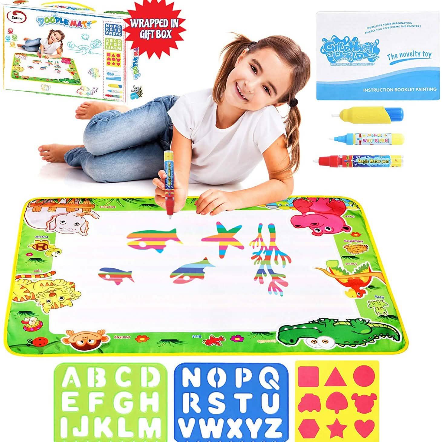 Zutan Large Aqua Doodle Mat Water Drawing Pad